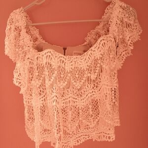 Stone Cold Fox Off the Shoulder top